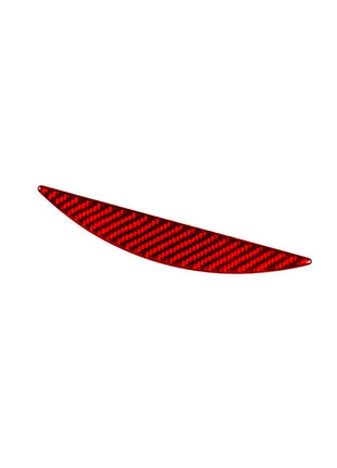 Red Carbon Fiber Cd Player Lower Trim Cover Decor For Nissan Quest 2004-2006