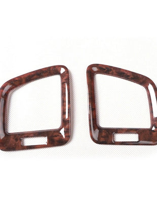 Fit For Buick Regal 2009-2013 Peach Wood Console Side Outlet Vent Covers Trim 2*