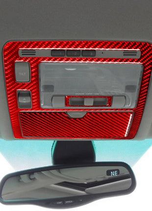 Red Carbon Fiber Overhead Console Frame Cover Trim For LEXUS RX330 350 2004-2009