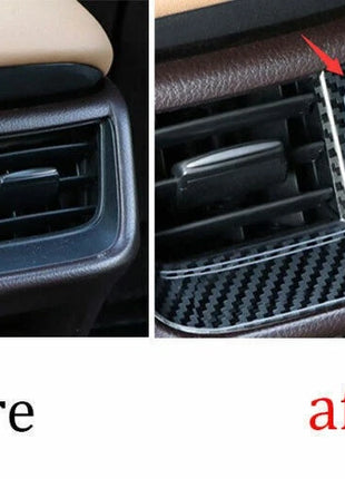 Back Row Air Outlet Vent Cover For Lexus ES250 300h 2019-2023 Steel Carbon Fiber