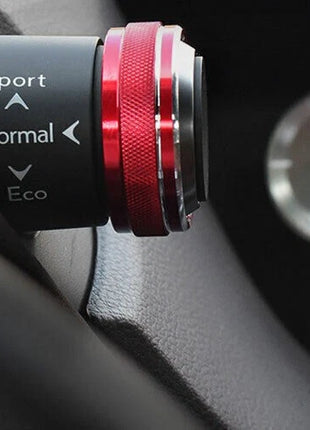 Console Driving Mode Button Ring 2* For Lexus ES250 300h 2019-2023 Red Aluminum