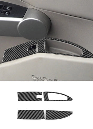4Pcs Fuel Tank Cap Switch Button Trim Cover For Nissan Quest 2004-2006 Type A