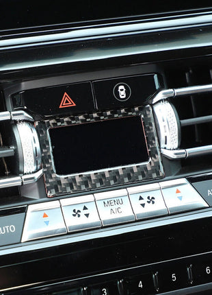 Carbon Fiber Air Condition Temperature Display Trim For Bmw 8 Series G14 2019-22