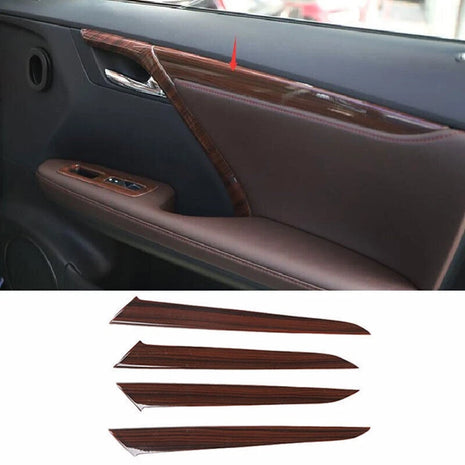 For Lexus RX350 450h 2016-2022 Wood Grain Car Inner Door Panel Trim Cover Strip