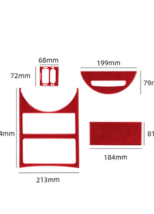 For Nissan Quest 2004-2006 Red Car Ceiling Light Trim Cover Type A Carbon Fiber