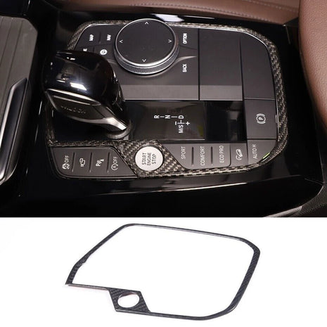 Dry Carbon Fiber Console Gear Shift Panel Frame Trim For BMW 8 series 2019-2023