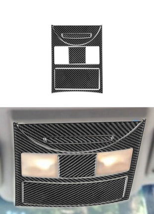 5Pcs Carbon Fiber Car Ceiling Light Trim Cover For Nissan Quest 2004-2006 Type B