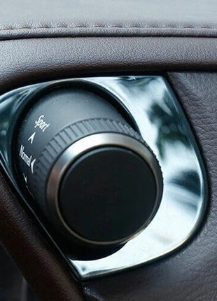 Console Driving Mode Button Ring For Lexus ES250 300h 350 2019-2023 Black Steel
