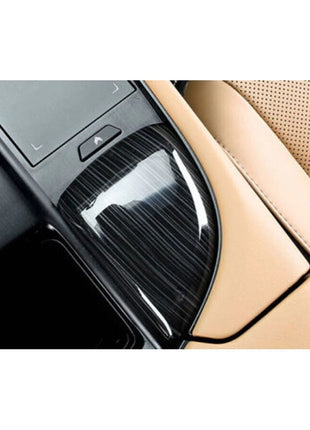1pc Abs Brush Black Central Gear Shift Cover Trim For Lexus Es250 300h 350 19-22