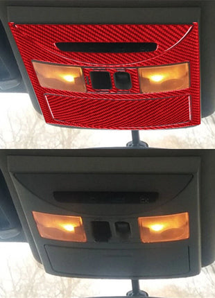 For Nissan Quest 2004-2006 Red Car Ceiling Light Trim Cover Type A Carbon Fiber