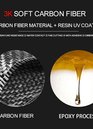 Carbon Fiber Front  Reading Light Panel Cover Trim For Nissan Rogue 2014-2016