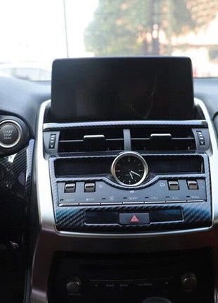Console AC Button Control Frame Trim For Lexus NX200t 300h 2015-21 Carbon Fiber