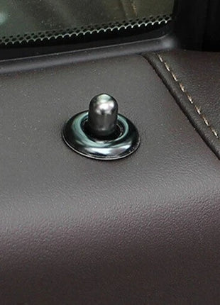 Inner Door Lock Down Bolt Ring Trim For Lexus ES250 300h 350 2019-23 Black Steel