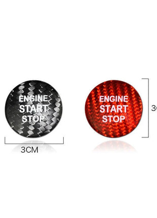 Red Carbon Fiber Engine Start Buttons Cover Trim Fit For Lexus GS300 GS350 GS460