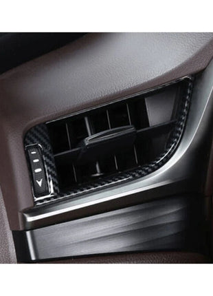 For Lexus ES250 300h 350 19-22 Carbon Fiber L&R AC Air Outlet Vent Frame Trim 2P