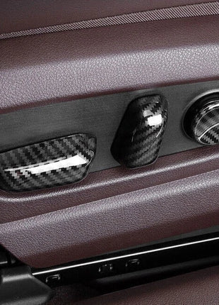 Seat Button Handle Cover Trim 6* For Lexus ES250 300h 350 2019-2023 Carbon Fiber