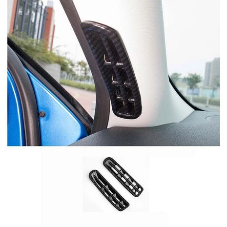 A pillar air outlet vent cover trim For 2019-2020 Ford Focus ST RS carbon fiber