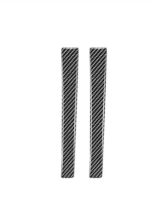 2Pcs Carbon Fiber Watercup Strip Decorative Cover Trim For Volvo V60 2010-2017