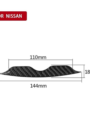 For Nissan 370Z Carbon Fiber Inner Air Conditioner Control Decoration Cover Trim