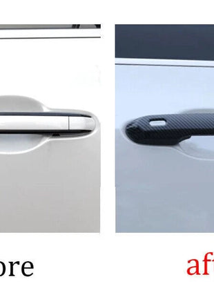 For Lexus RX 350 350h 500h 23-24 Carbon Fiber Outside Door Handle Cover Trim 4PC