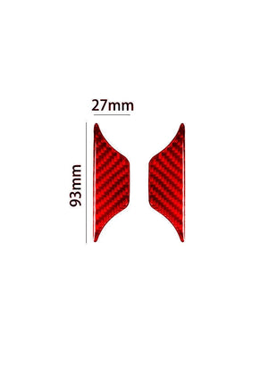 Red Carbon Fiber Water Cup Holder Inner Cover Trim For Nissan Altima 2019-2022