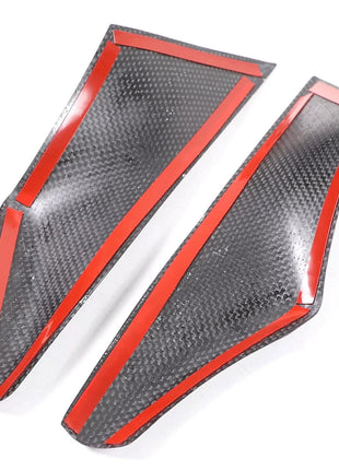 Real Carbon Fiber Interior Door Handle Panel Trim Cover For BMW 5 Series 2024