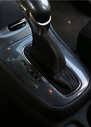For Buick Encore 2016-2018 Carbon Fiber Inner Gear Shift Panel Decor Cover Trim