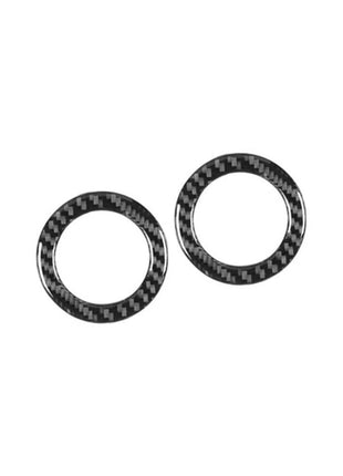 Left-right Air Vents Circle Trim Cover Carbon Fiber For Nissan Quest 2004-2006