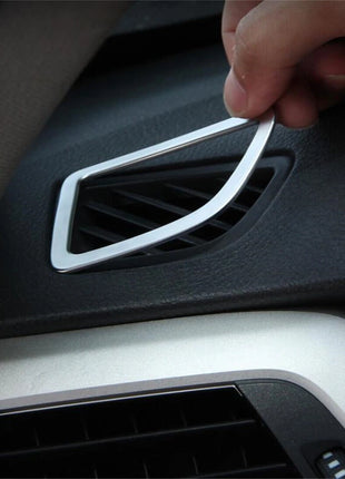 Silver Abs Dashboard Air Vent Outlet Trim For Bmw 3 4 Series 3gt F30 F34 2013-19