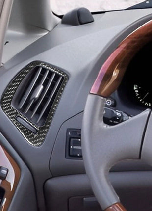 2Pcs Carbon Fiber Side Air Vent Outlet Cover Trim For Lexus RX300 1998-2003