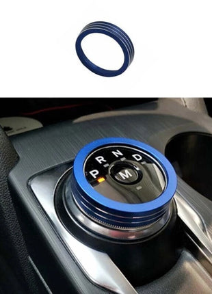 Entral Console Gear Shift Button Trim Blue Aluminum For Ford Focus ST RS 19-20