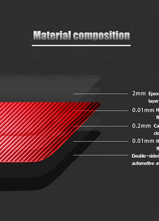 Red Carbon Fiber Overhead Console Frame Cover Trim For LEXUS RX330 350 2004-2009