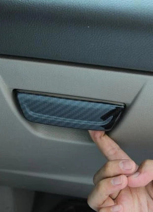 Interior Storage Box Handle For Ford Focus 2012-2018 Carbon Fiber Cover Trim 2PC