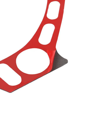 Red Carbon Fiber Steering Wheel Button Frame Trim For Nissan GT-R R35 2008-2016