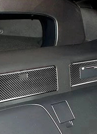 Carbon Fiber DVD Storage Box Decorative Trim Cover Fit For Nissan 350Z 2003-2009