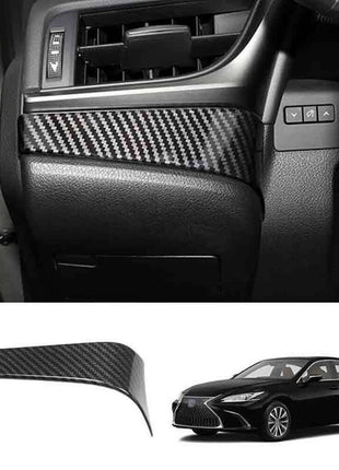 For Lexus ES250 300h 350 2019-22 ABS Carbon Fiber Left Console Strip Frame Trim