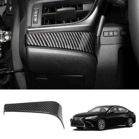 For Lexus ES250 300h 350 2019-22 ABS Carbon Fiber Left Console Strip Frame Trim