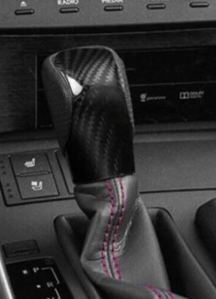 Gear Shift Knob Shifter Lever Trim For Lexus GS350 450 2016-20 Dry Carbon Fiber