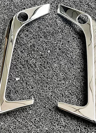 For Lexus RX 350 350h 500h 2023-24 Chrome Steel Front Fog Light Lamp Strip Trim