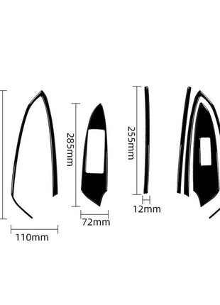 Gloss Black Door Window Control Cover Trim For Lexus RC300 350 200T 2015-2020