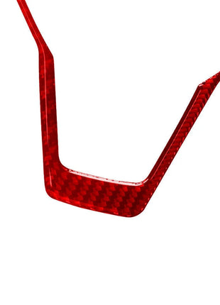 Red Carbon Fiber Interior Steering Wheel Cover Trim For Nissan Altima 2019-2022
