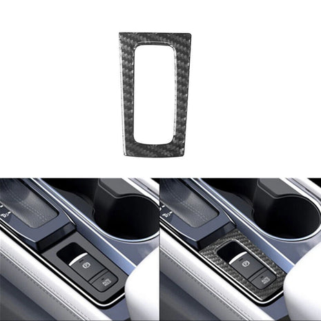 Carbon Fiber Parking Button Inner Frame Cover Trim For Nissan Altima 2019-2022