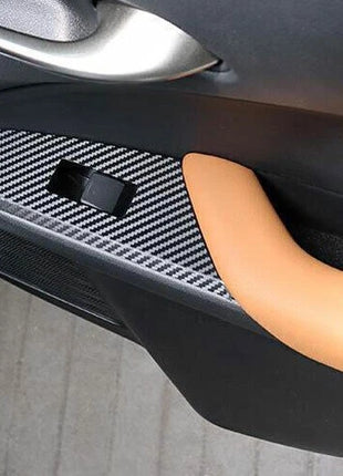 Window Lock Lift Panel Sticker Trim For Lexus UX200 250h 2019-2023 Carbon Fiber