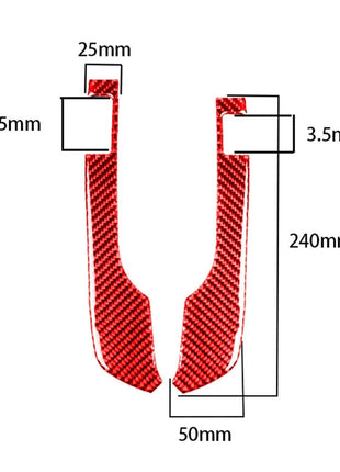 Red Carbon Fiber Speedmeter Instrument Cover Trim For Nissan GT-R R35 2008-2016
