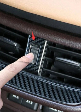 Back Row Air Outlet Vent Cover For Lexus ES250 300h 2019-2023 Steel Carbon Fiber