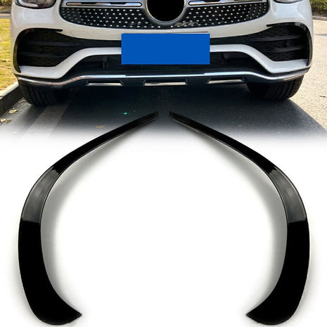 For Benz Glc X253 2020-21 Black Front Bumper Spoiler Air Vent Outlet Trim Cover