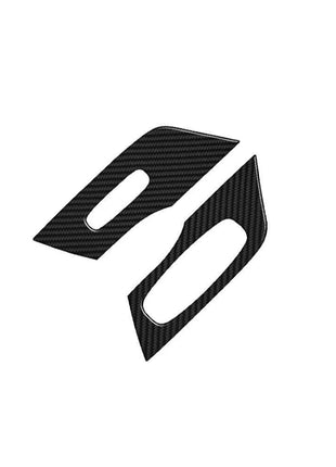 2x Carbon Fiber Front Door Window Lift Cover Trim For Nissan Altima 2013-2015