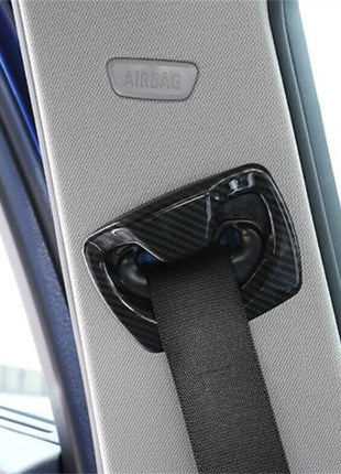 Carbon Abs Front Seat Belt Safty Buckle Cover For Bmw 3 4 Series F30 F34 2013-19