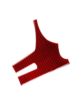 Red Carbon Fiber Headlight Adjusts Panel Trim Cover For Nissan Rogue 2014-2016