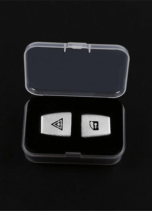 Alloy Control Warning Light Switch Locking Button Cover For Bmw X3 E83 2006-2010